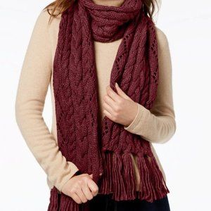 Michael Kors Pointelle Cable Knit Scarf